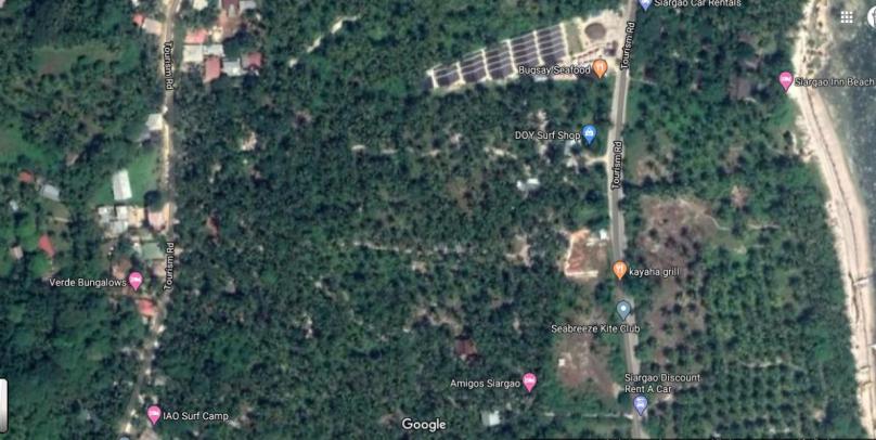 175 sqm Road side Lot For Sale in Catangnan General Luna at the Backroad Siargao Island