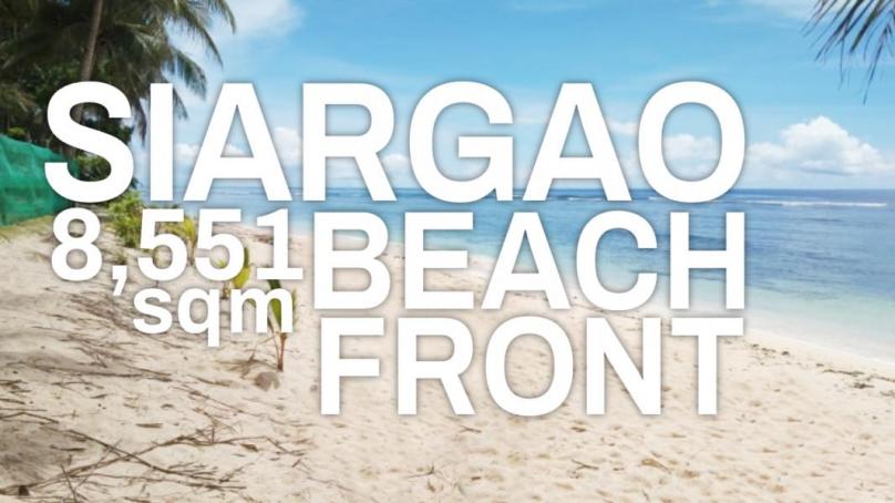 8,551 sqm White Sand Beach For Sale in Pacifico San Isidro Siargao