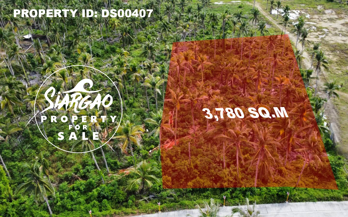 3,780 SQM Vacant Lot For Sale Along the road in General Luna Siargao